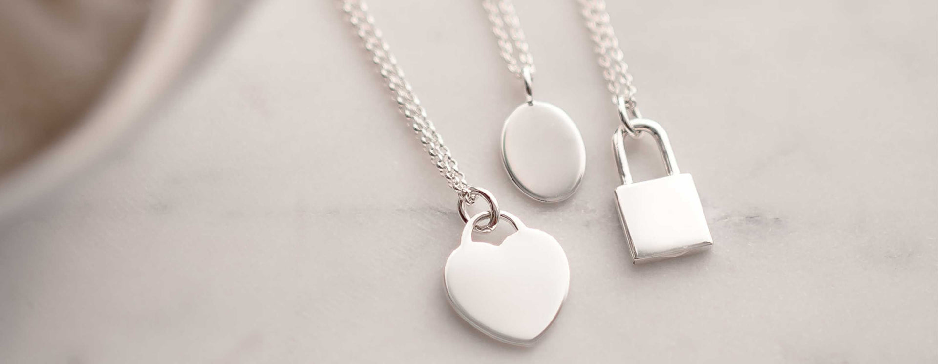 engraved pendants from The Silver Store Australia