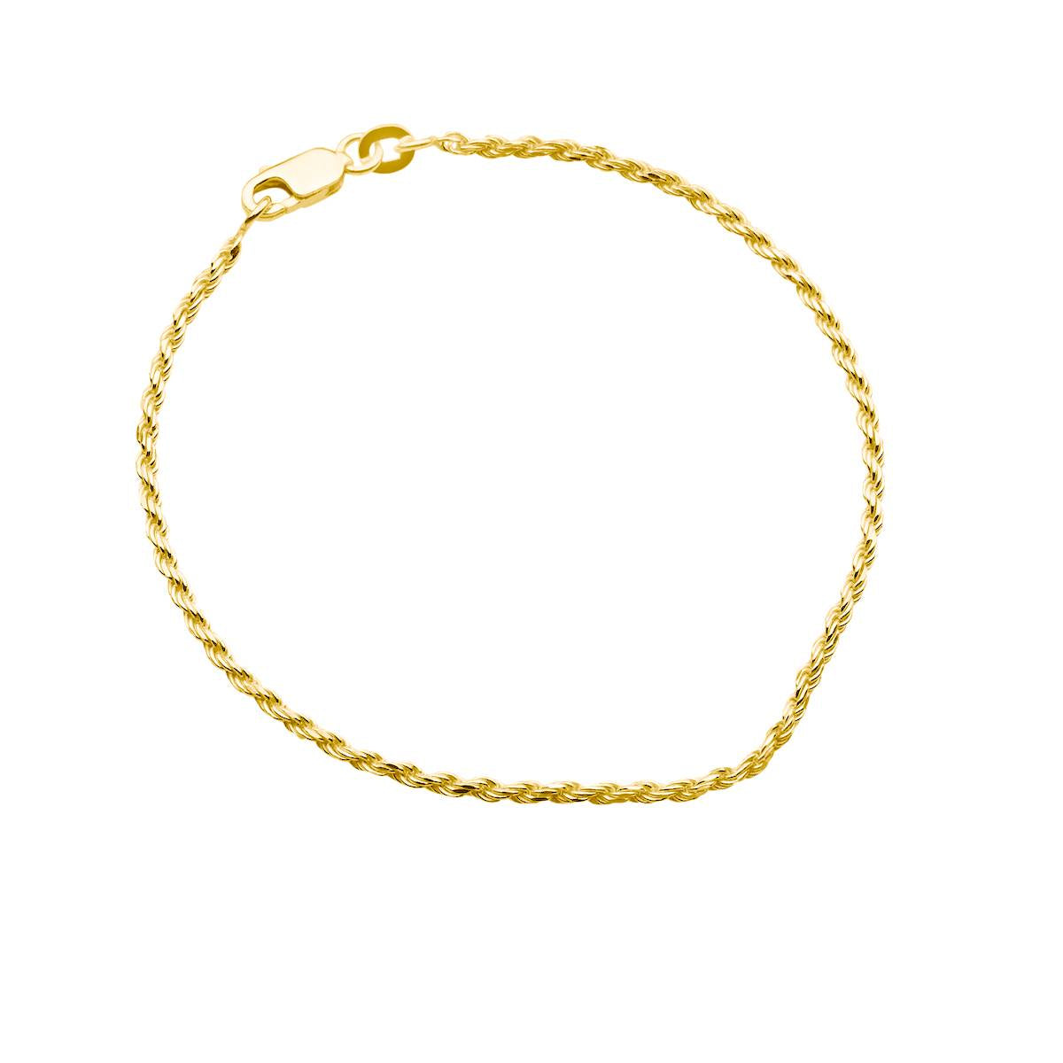 gold rope bracelet