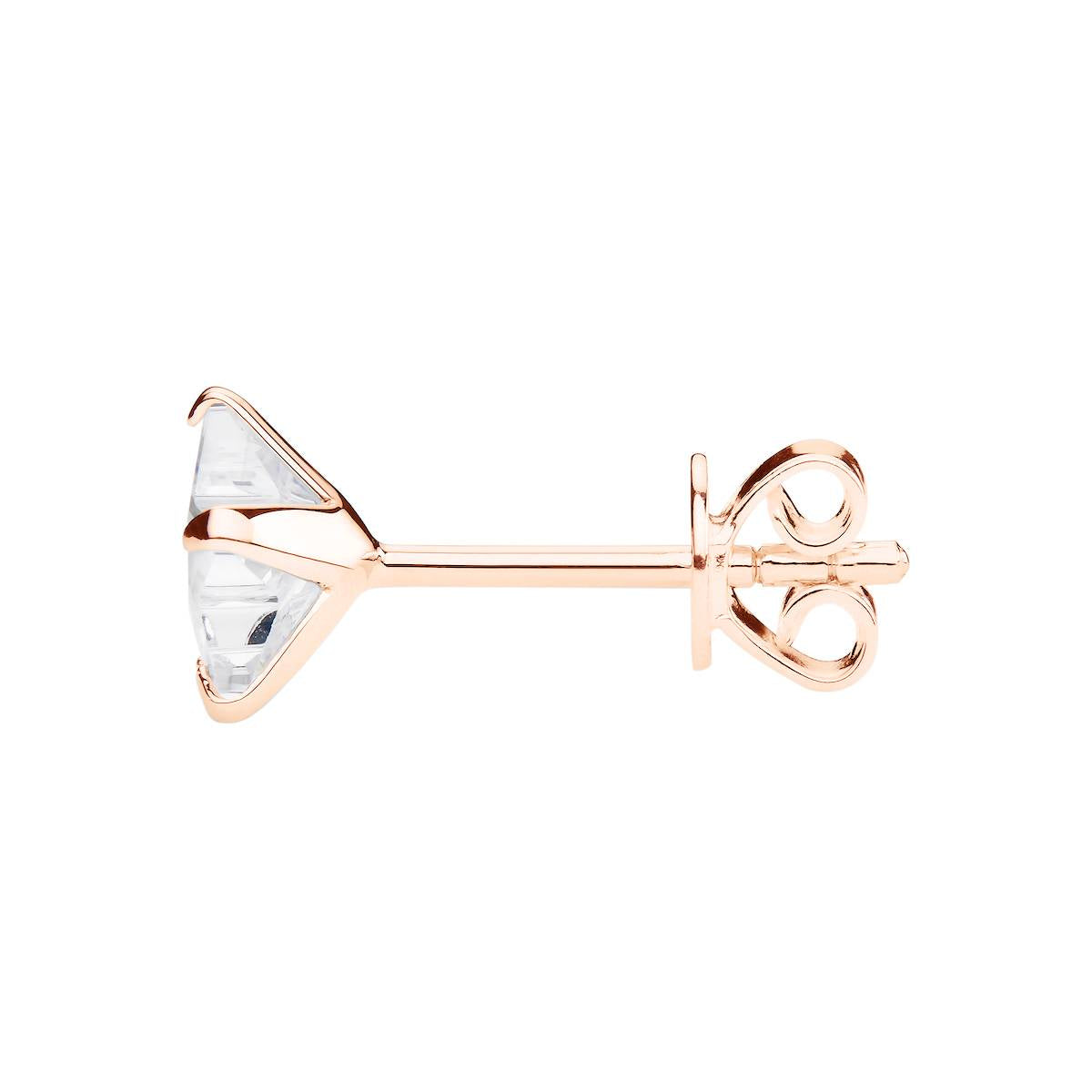 rose gold butterfly earring back
