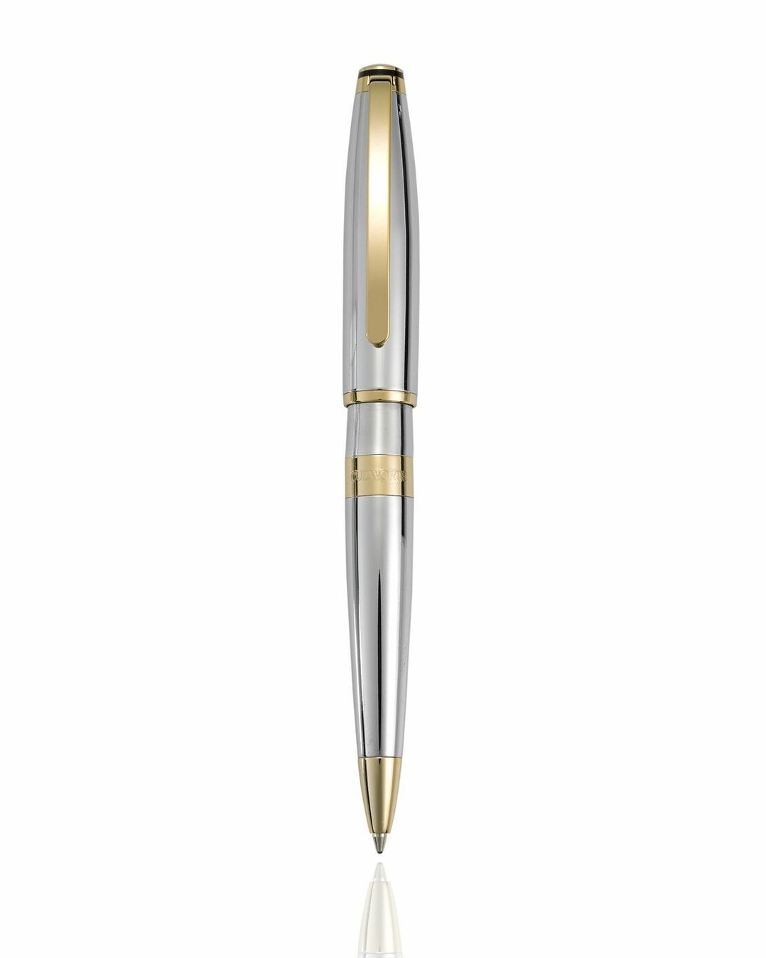 Luxe Chrome and gold plated ball point pen - engrave the barrel