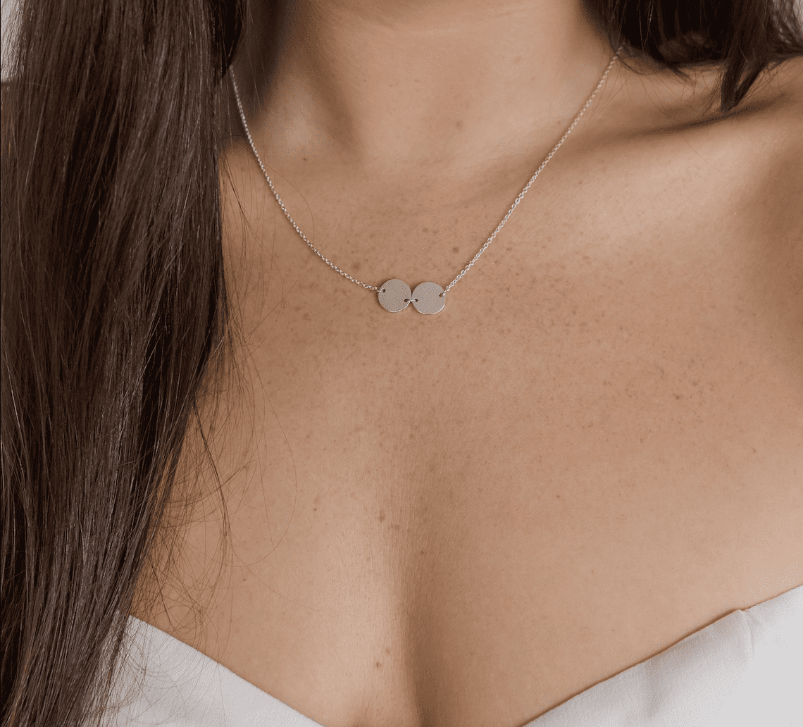 DOUBLE DISC NECKLACE