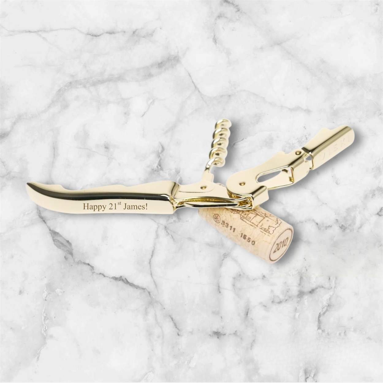 waiter's friend engraved 21st gift idea