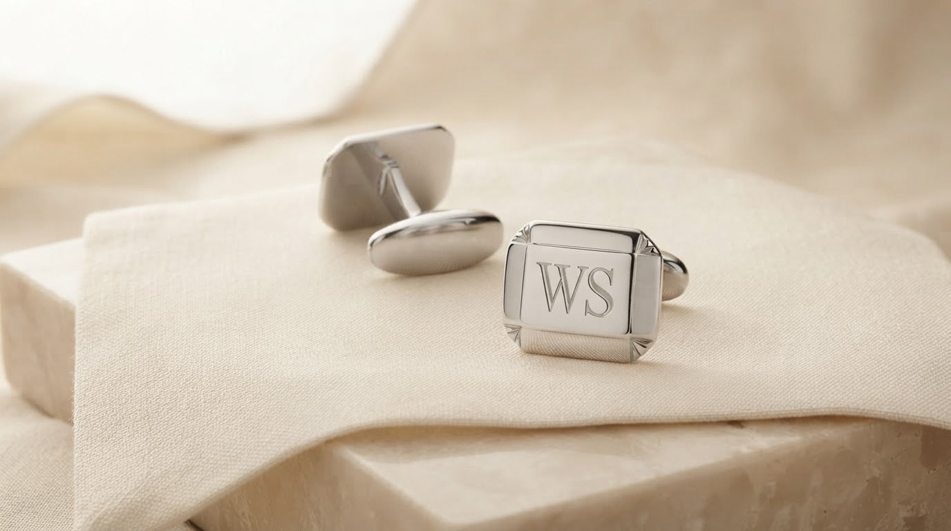Engraved Cufflinks He'll Actually Wear: Groomsmen Gifts