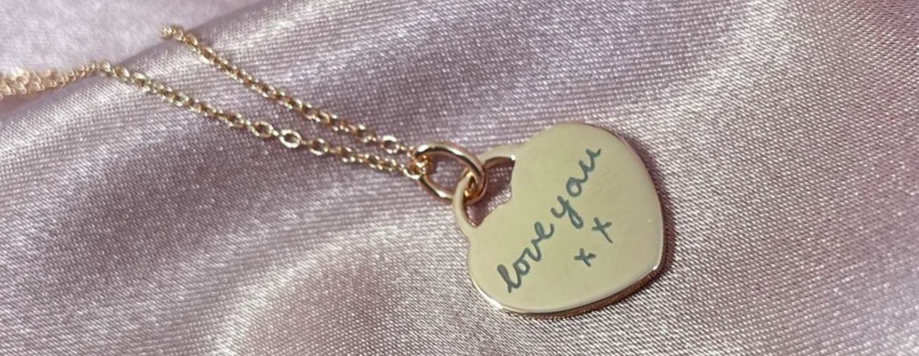 engraved gifts for women such as personalised necklace, bracelets, earrings