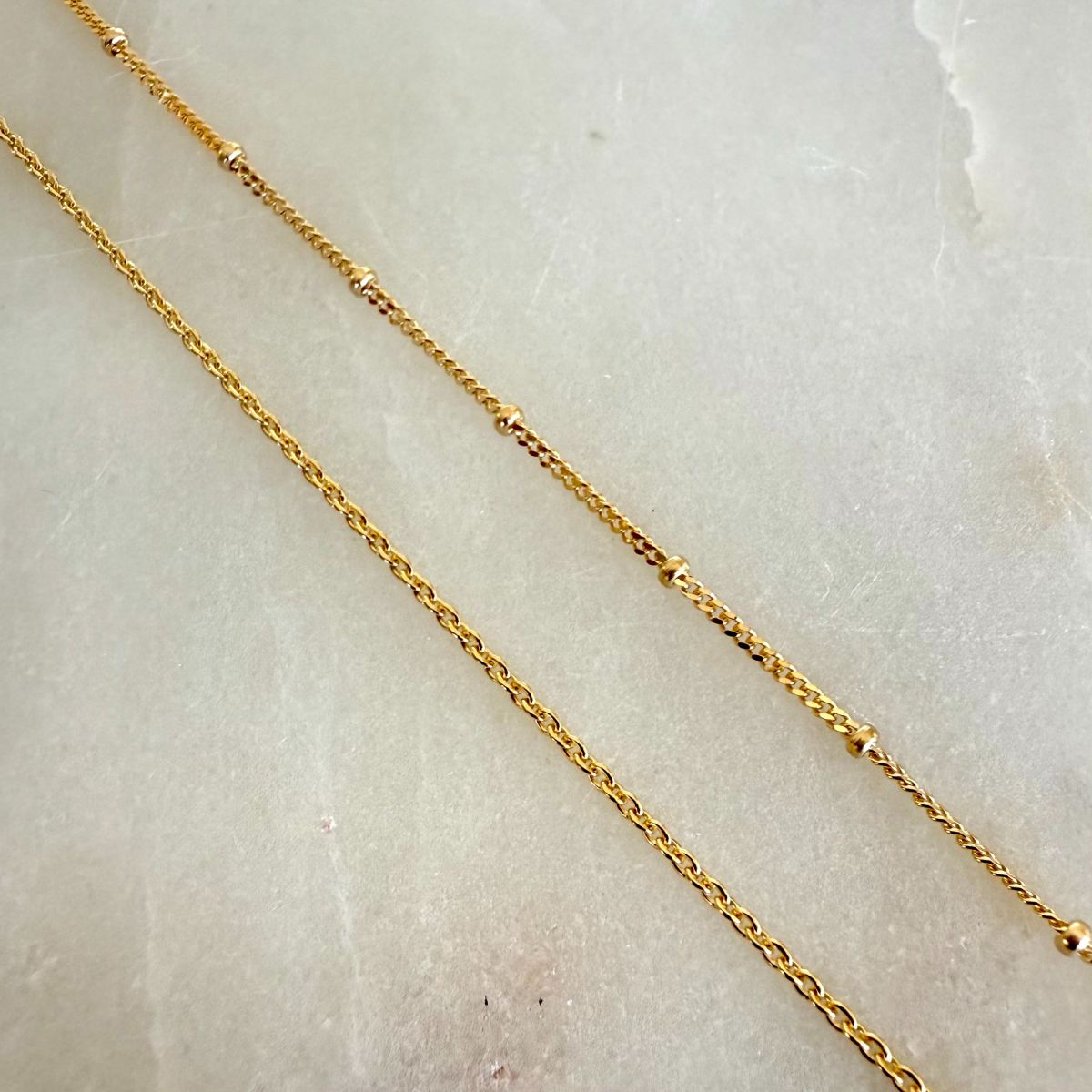 3 sterling silver chains