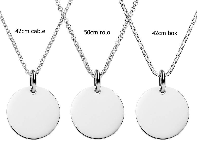 3 sterling silver chains