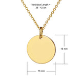 Gold Disc Necklace