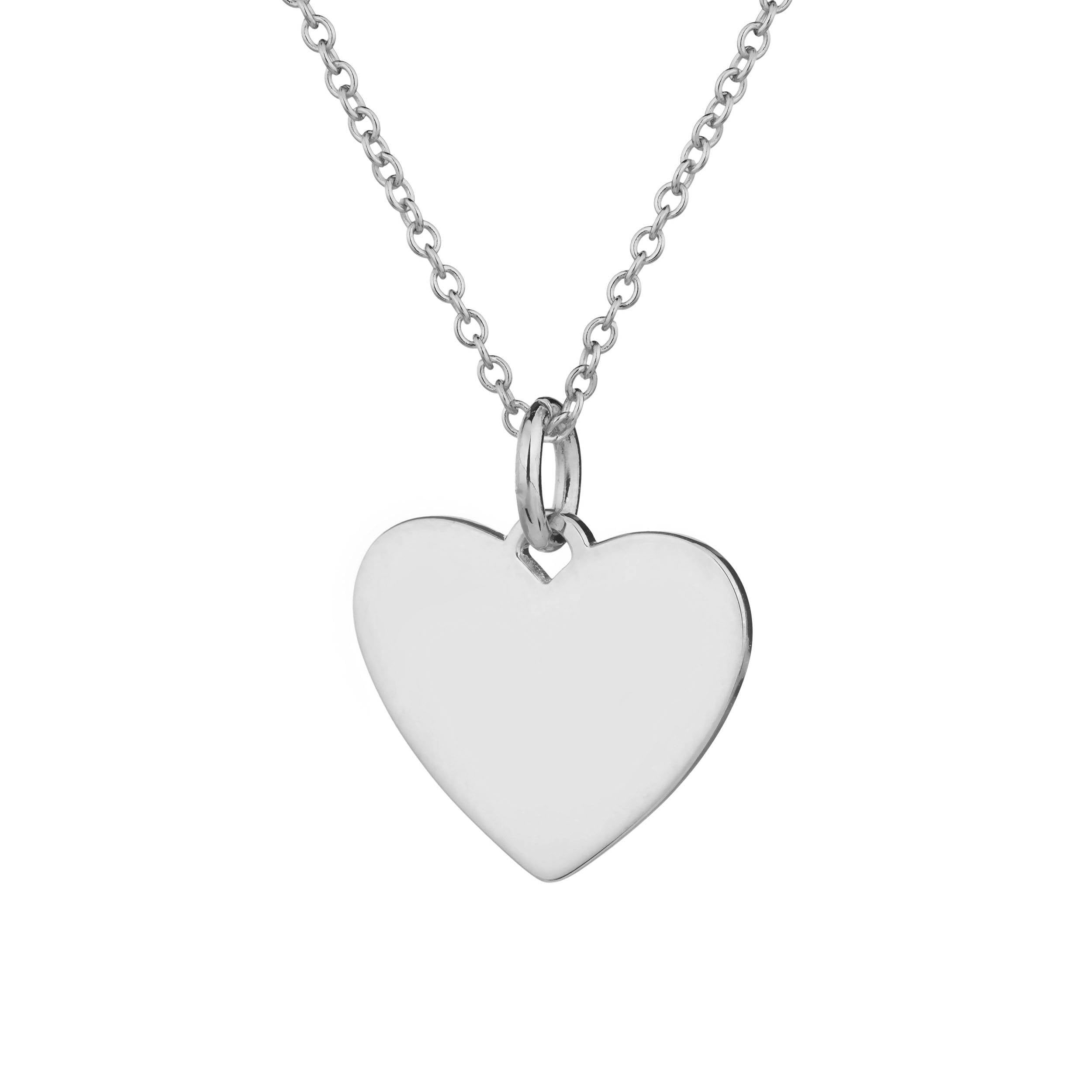 silver heart necklace