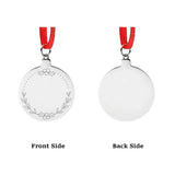 Engraved Silver Bauble Ornament