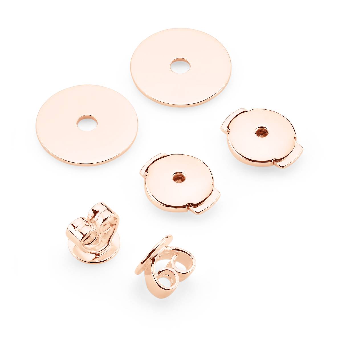 rose gold earring back set