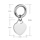 deluxe large pet tag can be engraved with pets details