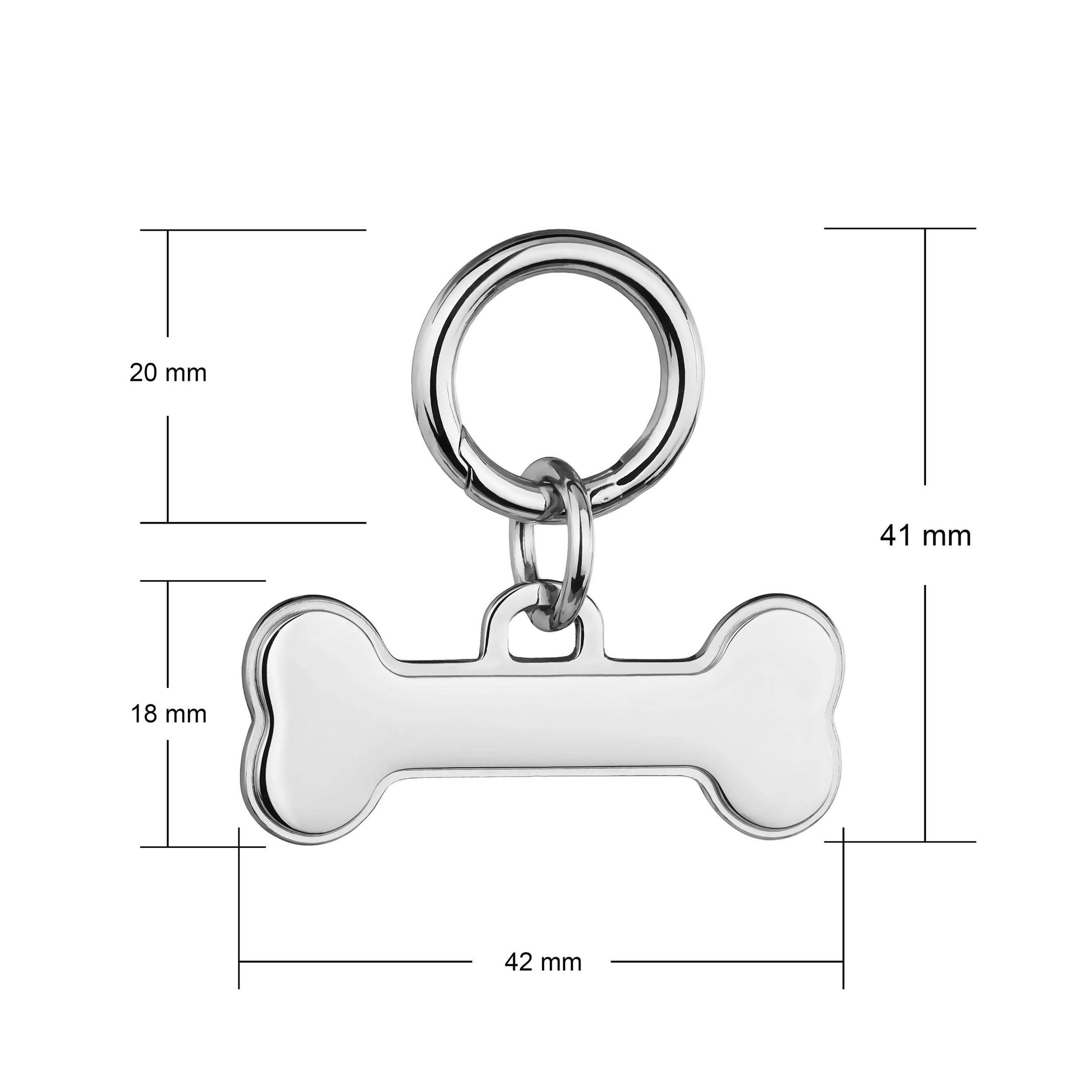 engraved bone pet tag for collars