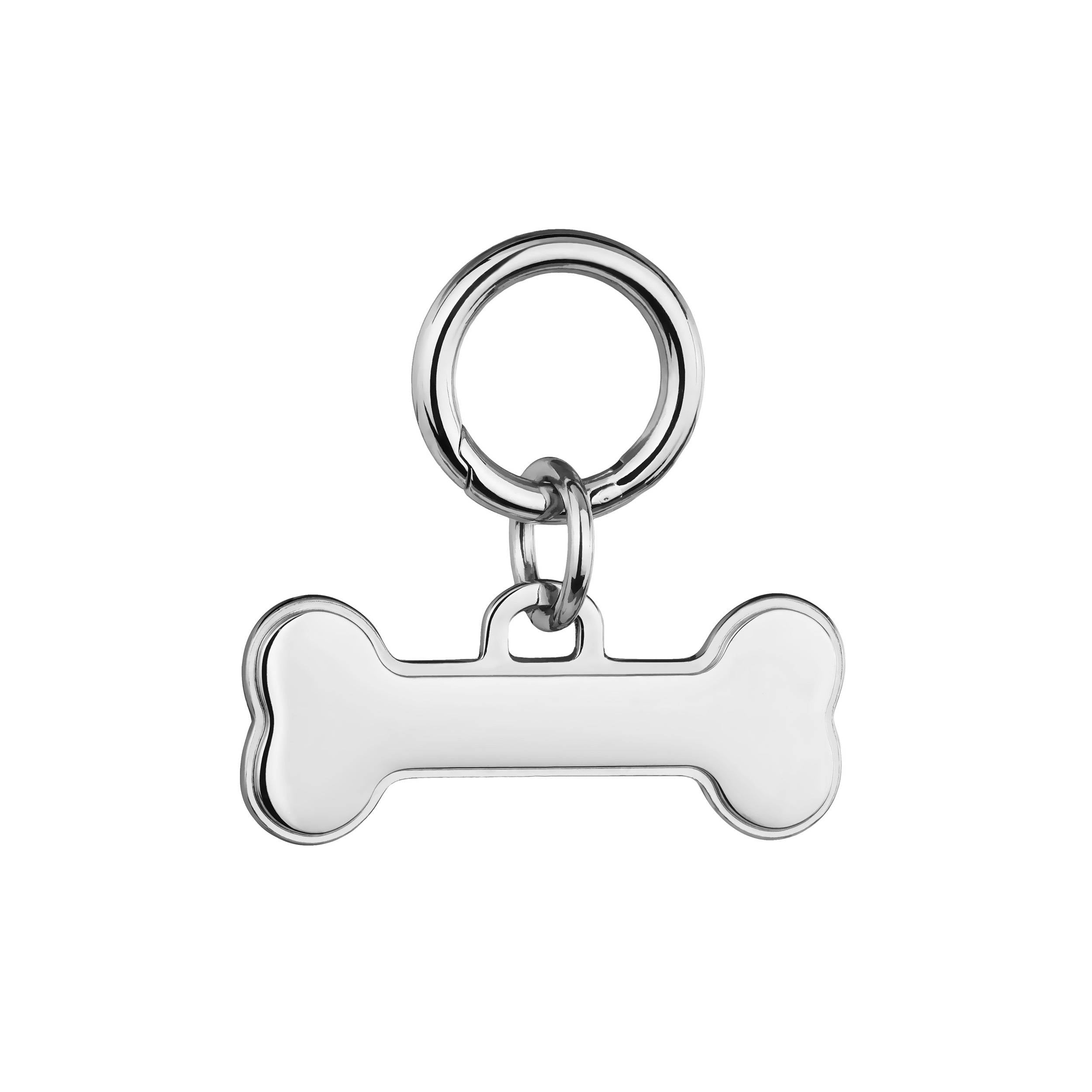 engraved bone pet tag for collars