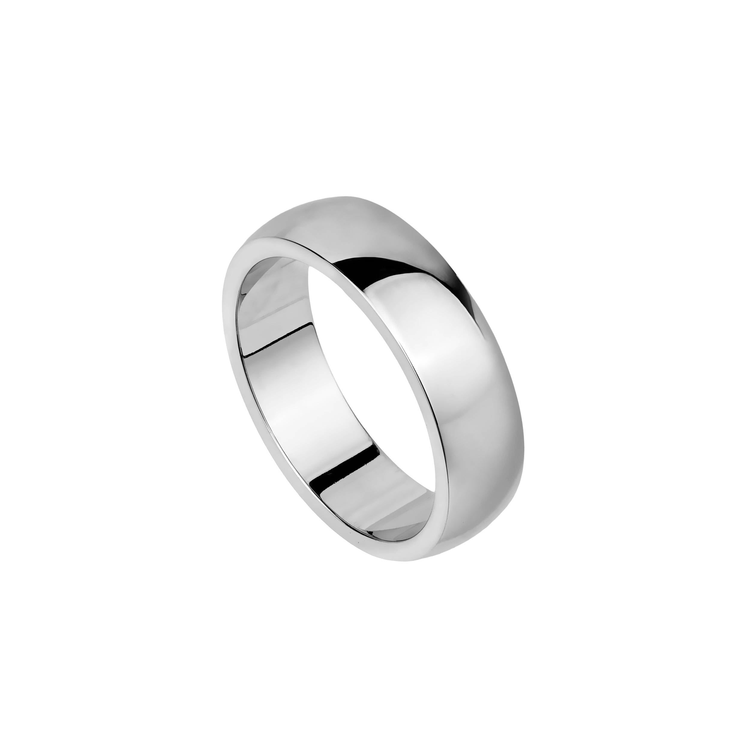 mens 6mm steel ring can be engraved