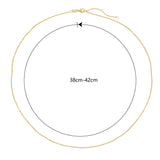 yellow gold cable chain 42cm dimensions