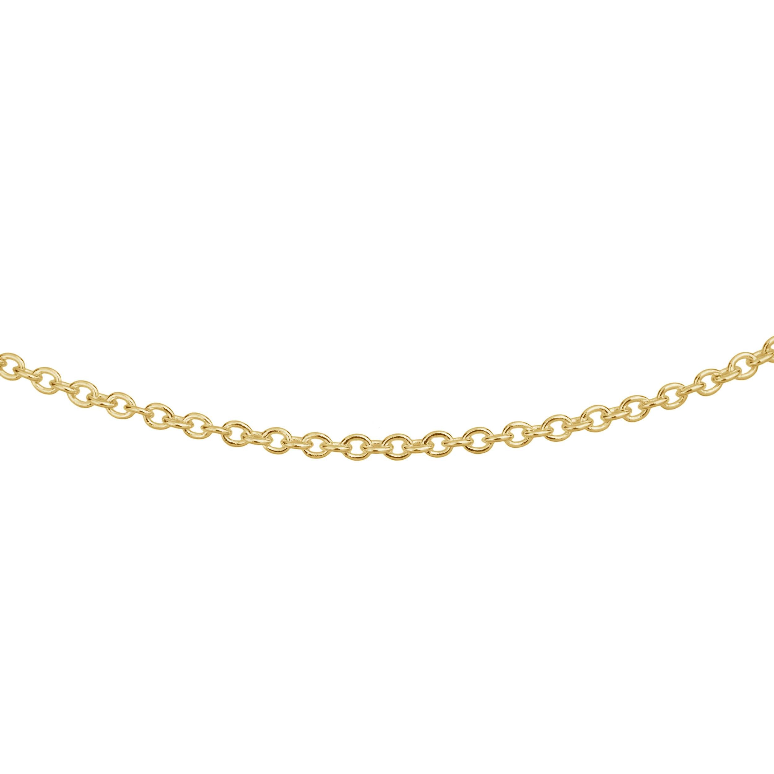 yellow gold cable chain