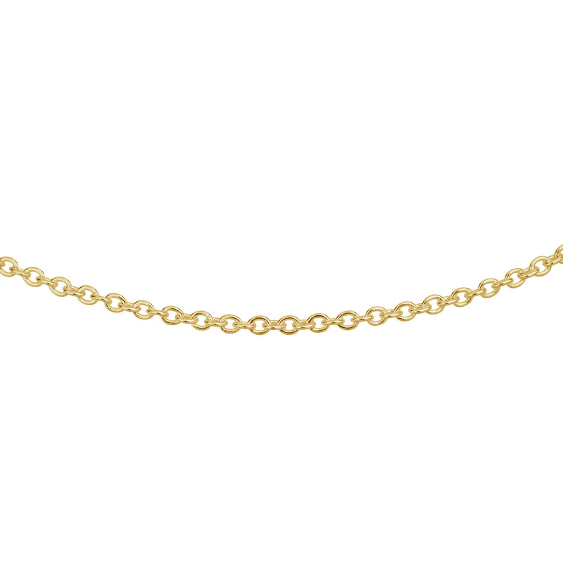 yellow gold cable chain