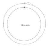 silver cable chain 42cm dimensions