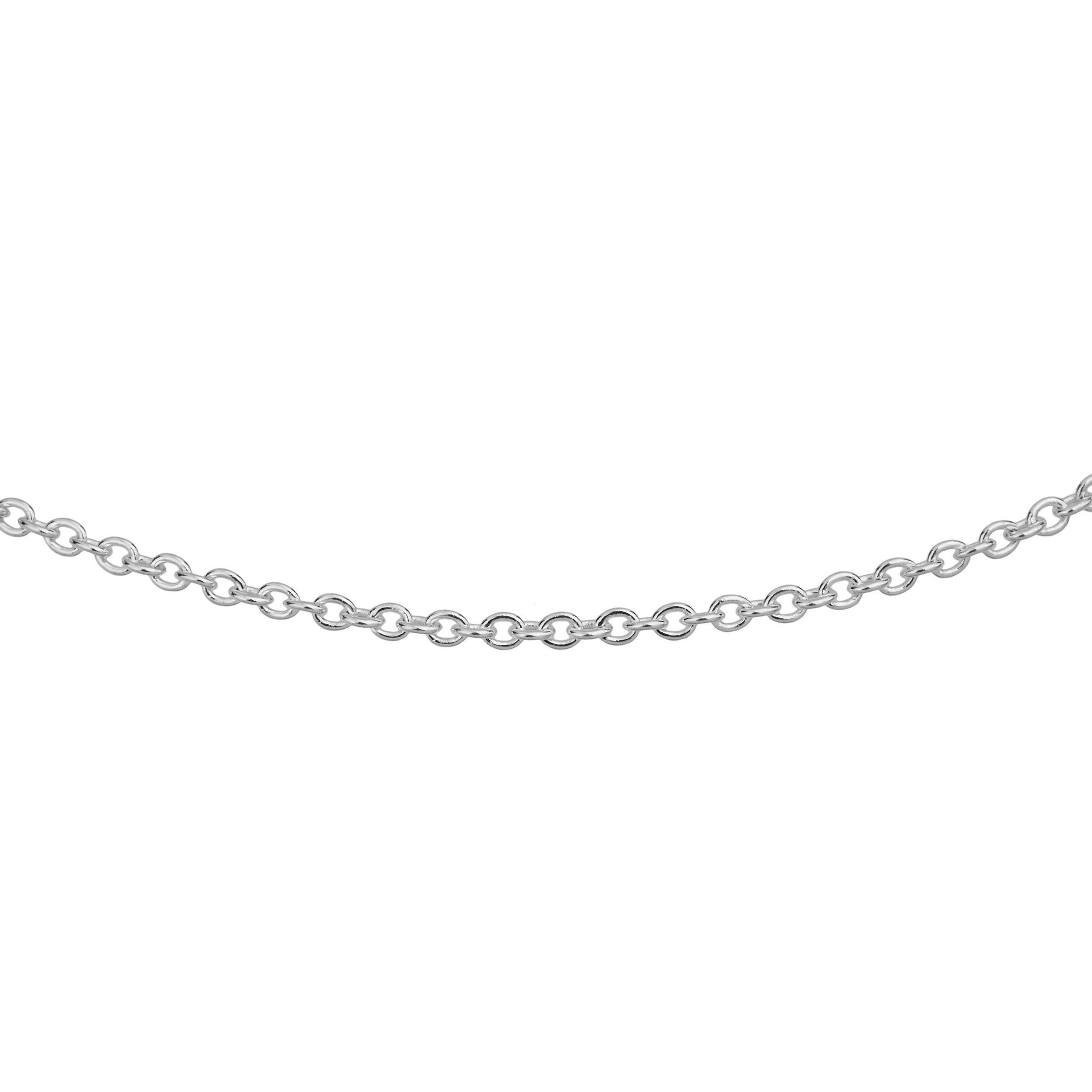 silver cable chain 42cm