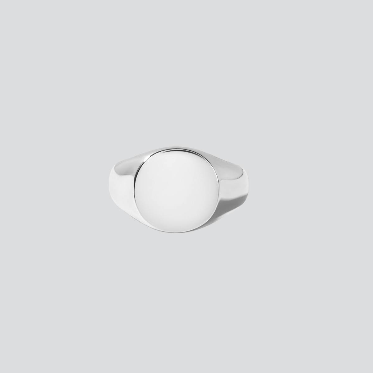 12mm round signet ring