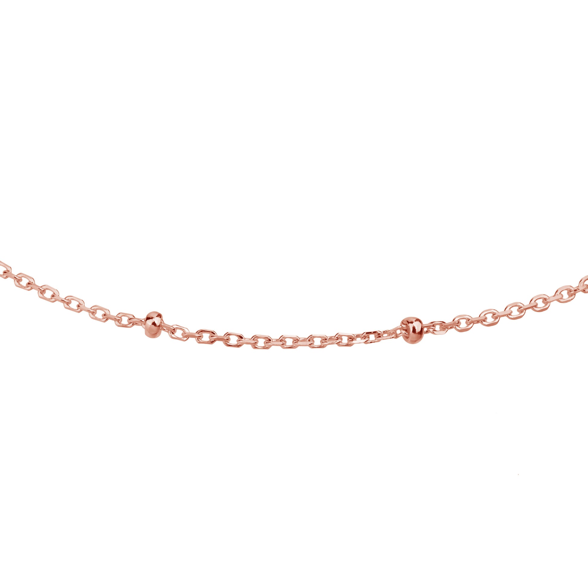 Rose gold satellite chain