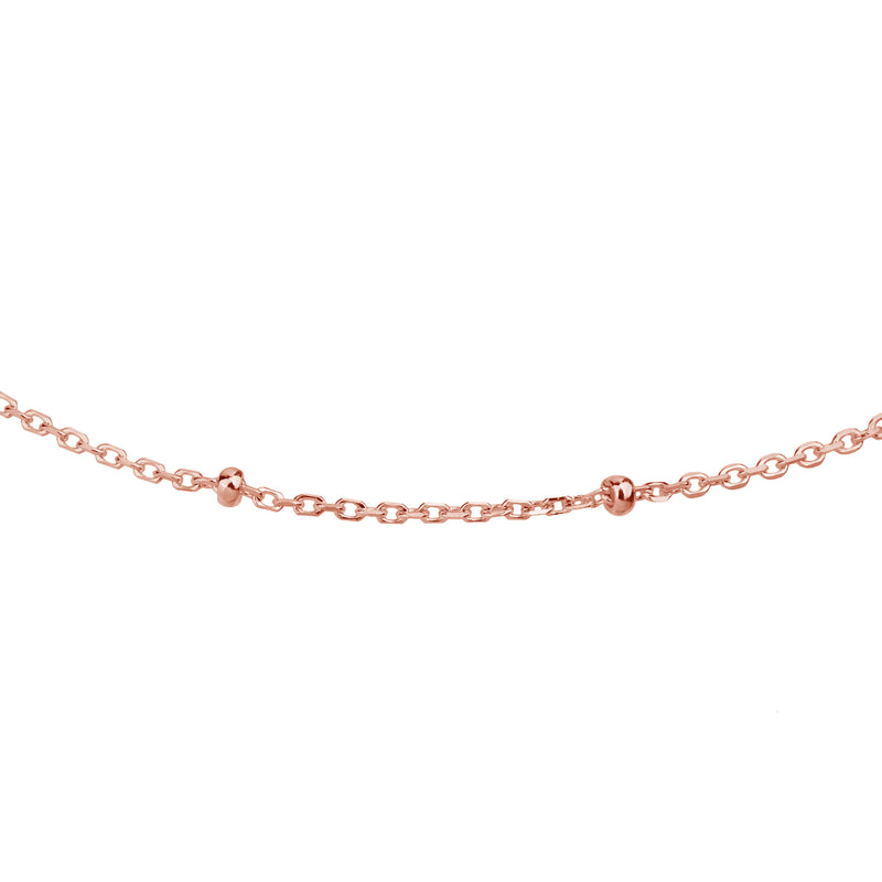 Rose gold satellite chain