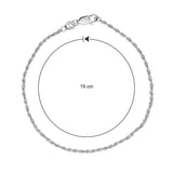 Silver French Rope Bracelet