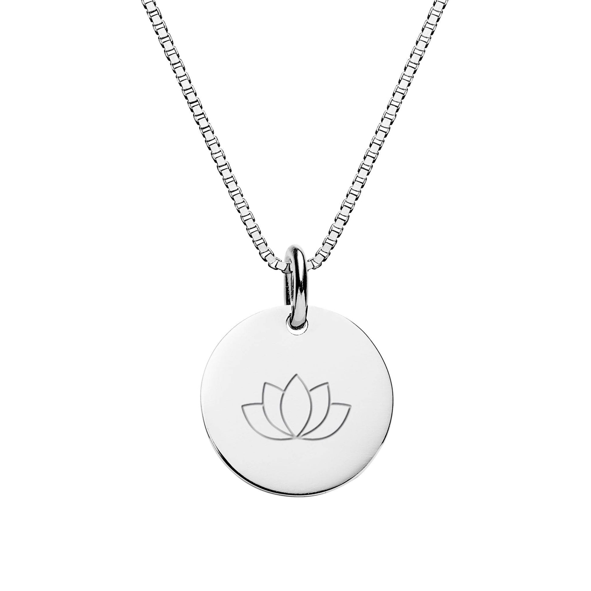 sterling silver engarved necklace