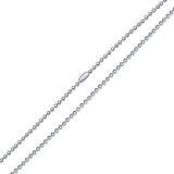 2.5mm surgical steel ball chain 55cm long