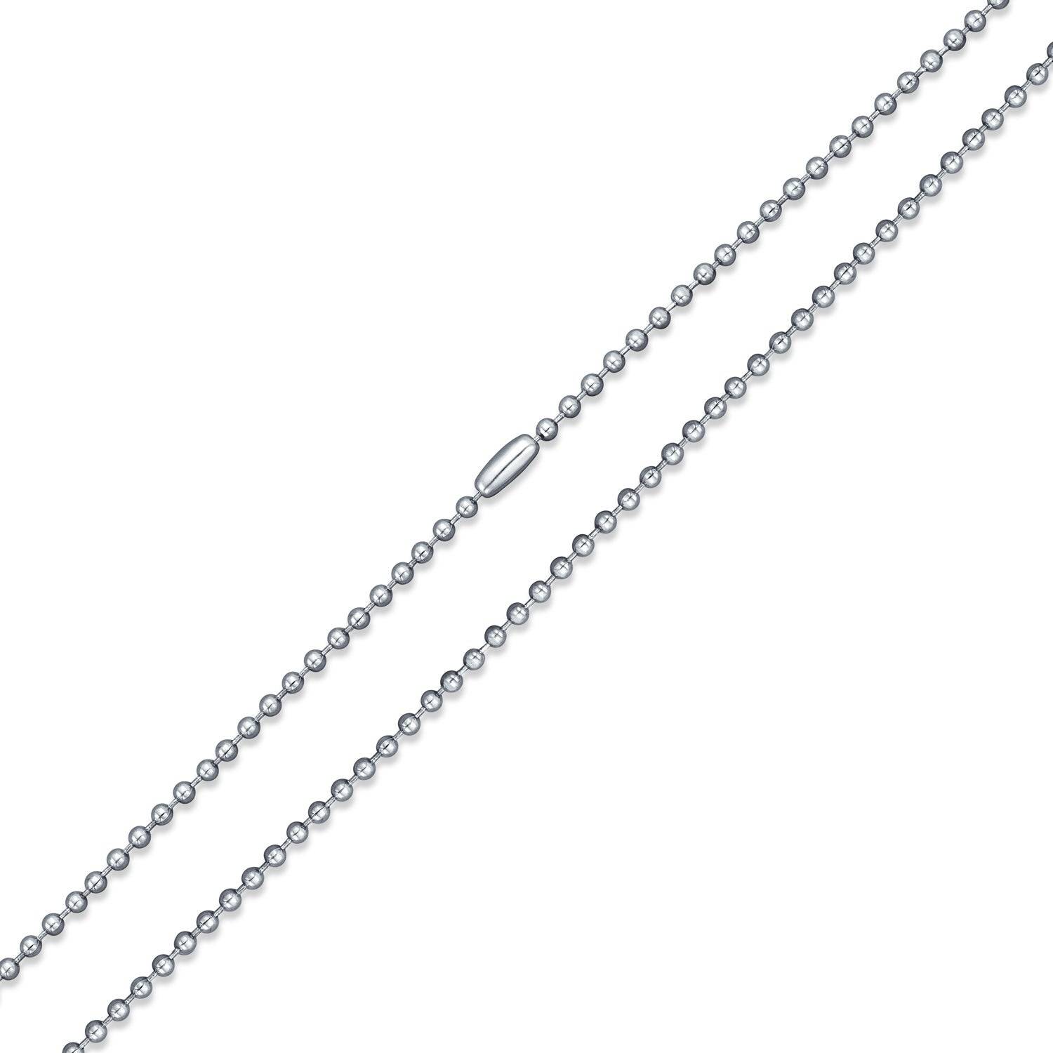 2.5mm surgical steel ball chain 55cm long