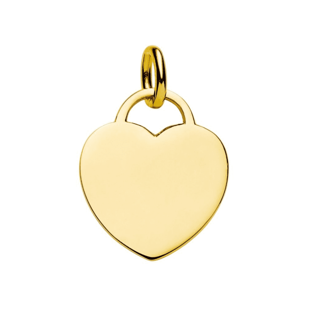 25mm heart tag pendant