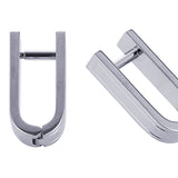 Rhodium Plated Wrap Around Cufflinks