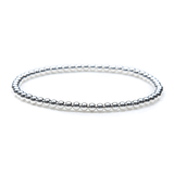 3mm Sterling Silver Bead Bracelet
