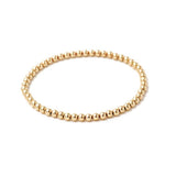 3mm gold bead stretch bracelet