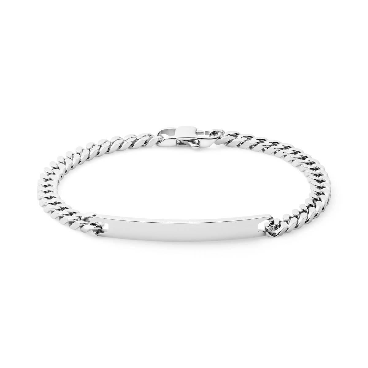 4.5mm stainless steel engraved ID bracelet