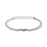 4.5mm steel id bracelet can be personalised