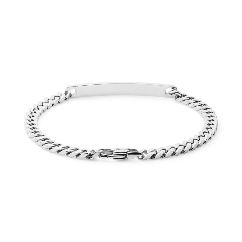 4.5mm steel id bracelet can be personalised