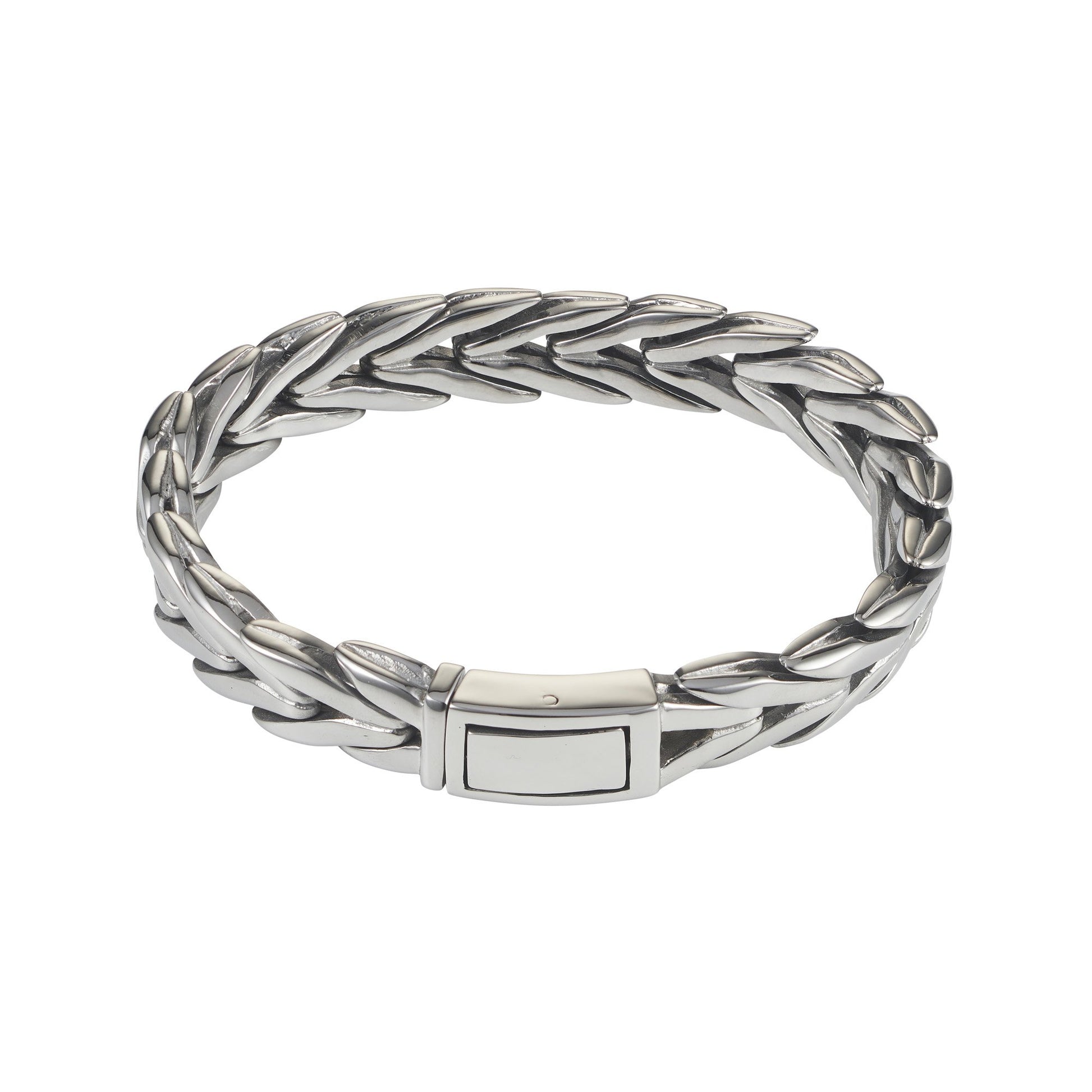 mens heavy bracelet  Byzantine link Chain Bracelet 