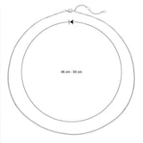 50cm rolo chain sterling silver round links