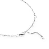 50cm sterling silver rolo round link chain