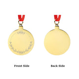 Engraved Gold Bauble Ornament