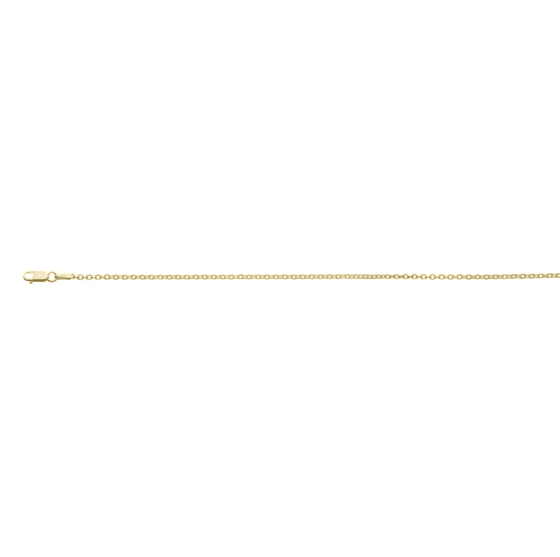 70cm yellow gold plated cable chain