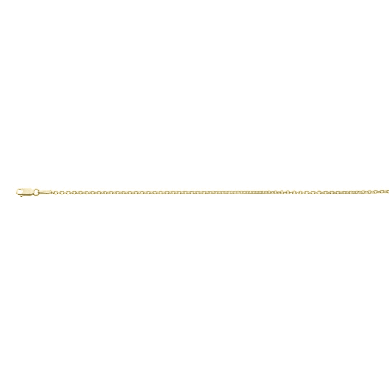 70cm yellow gold plated cable chain