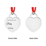 Engraved Silver Heart Ornament