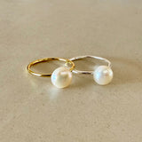 Fine Band Ring With 8MM Freshwater Pearl
