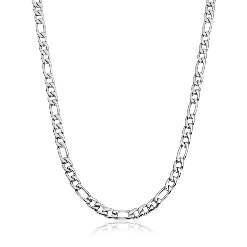 8mm ide stainless steel figaro chain
