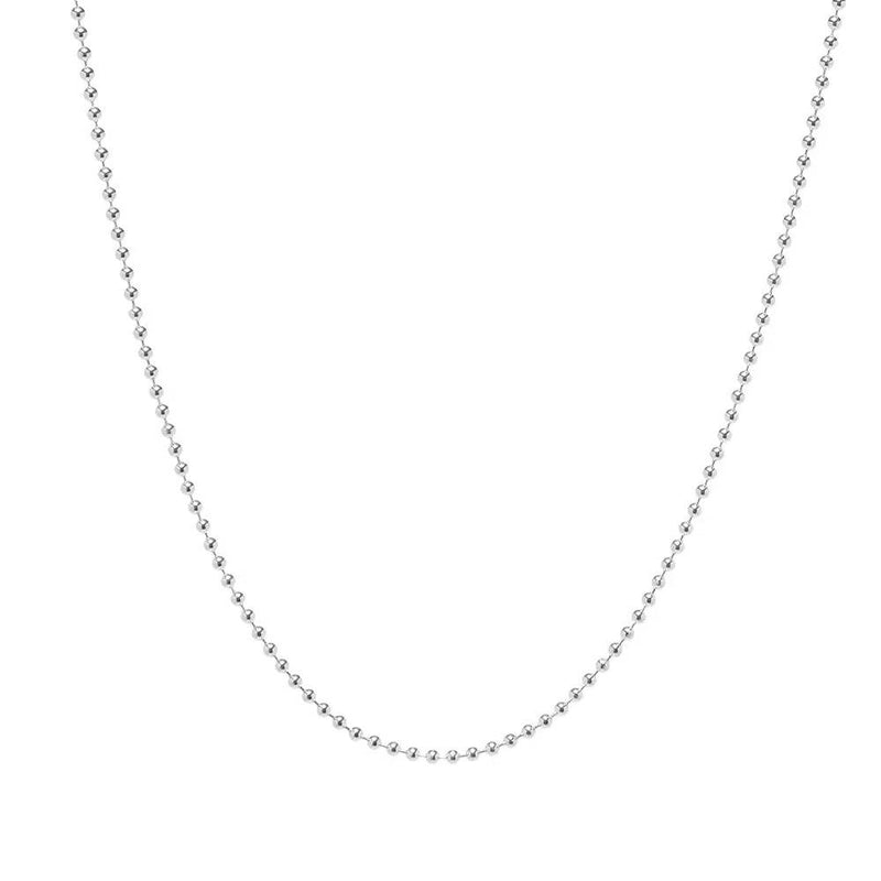 925 silver 2.5mm ball chain for men