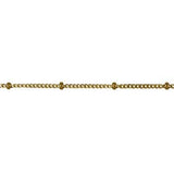9ct gold satellite chain