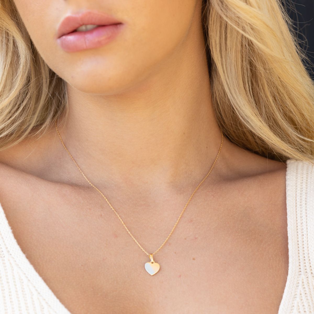 9ct Gold Mini Heart Pendant - Main Image