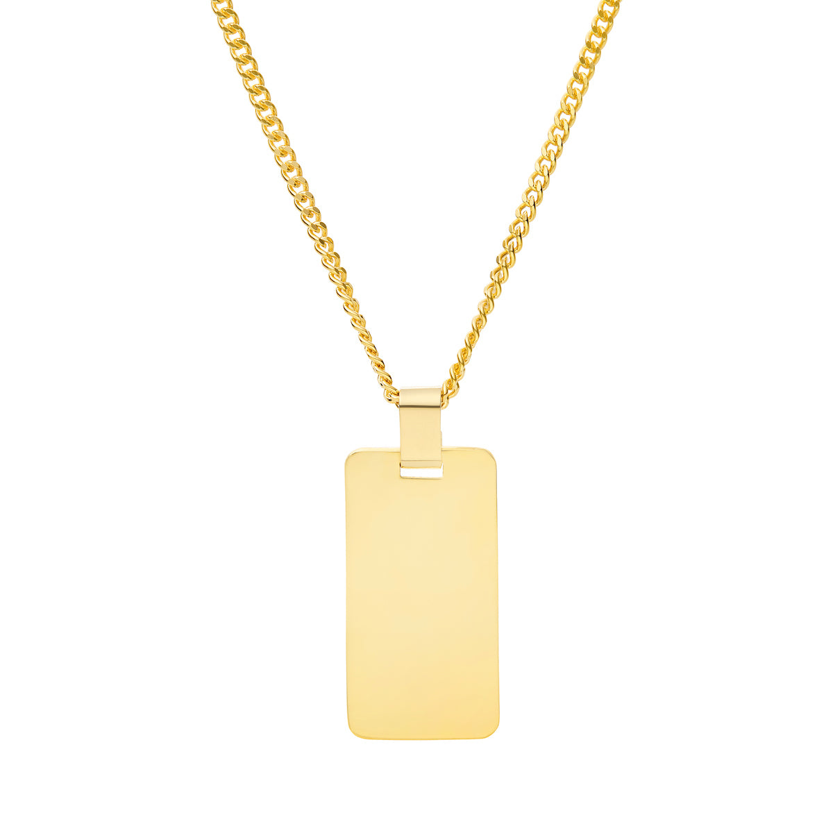 9ct Solid Gold Bar Pendant